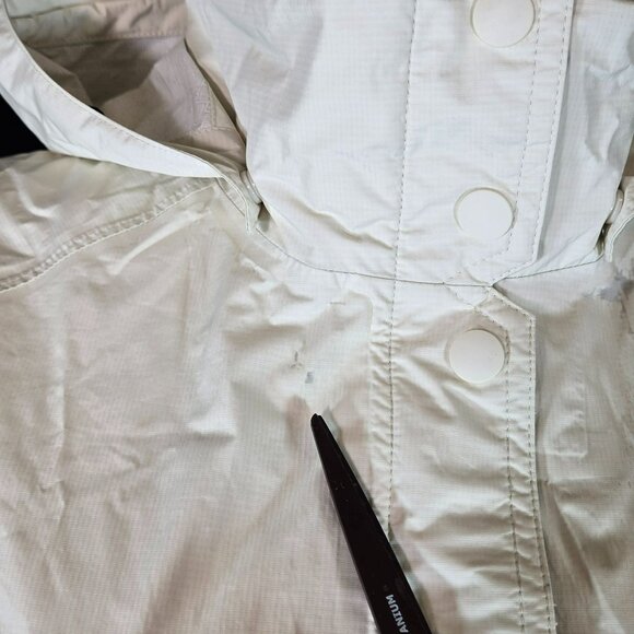 Patagonia Torrentshell Trench Coat Rain Jacket Style 27196 Womens XL Ivory White - Picture 4 of 16